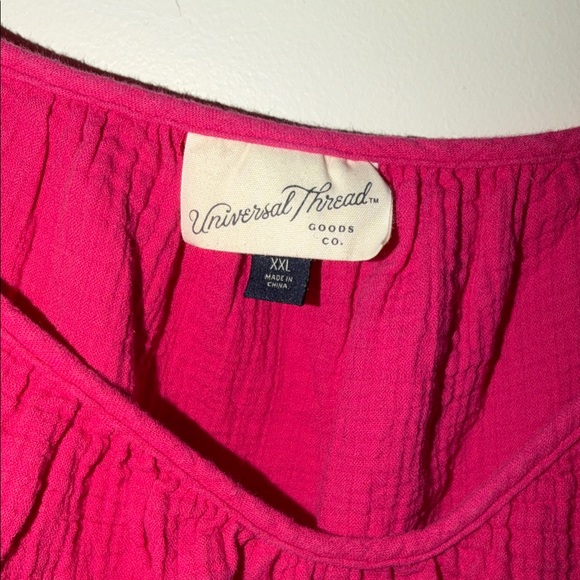 Universal Thread Fuchsia Textured Dress - Picture 2 of 3